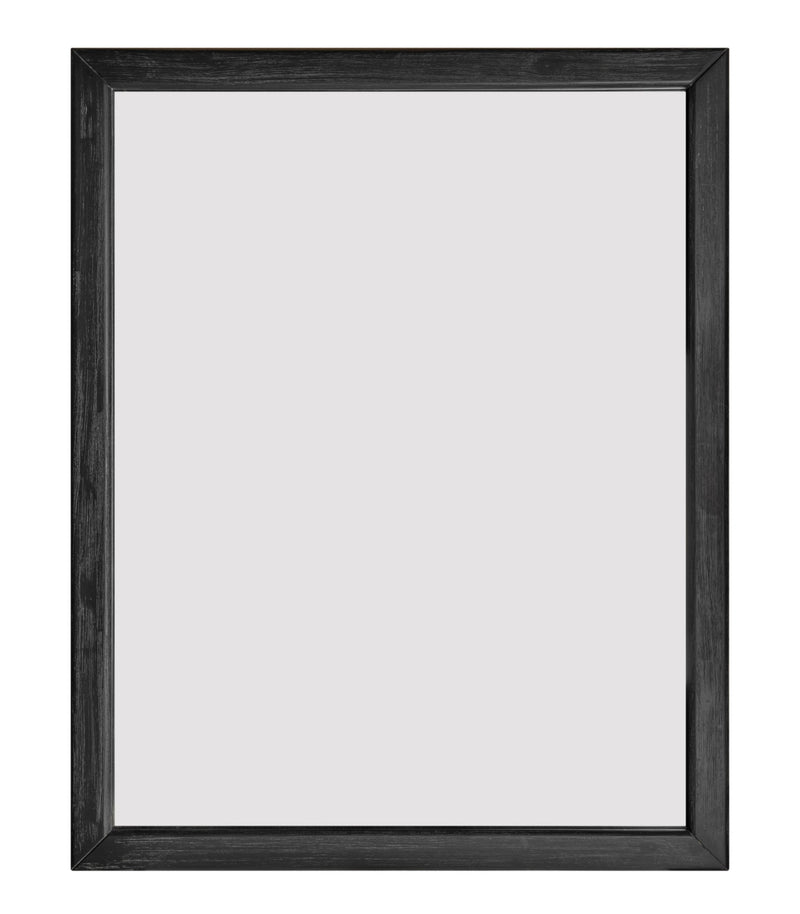 Fields - Modern Black Acacia Mirror — view 2