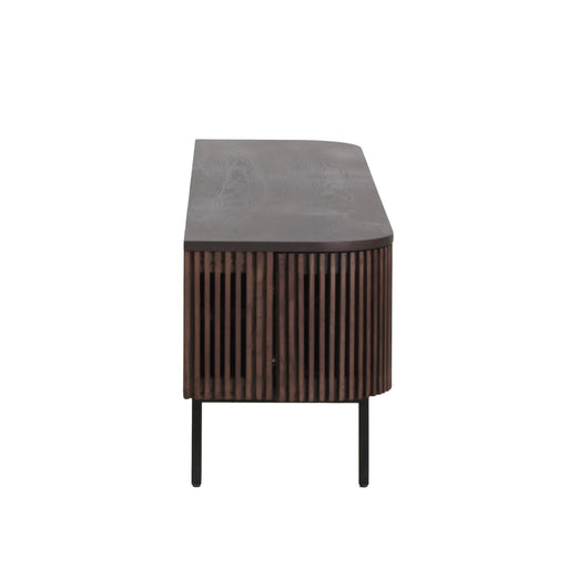 Clifton - Modern Smoked Ash Tall TV Stand — view 2
