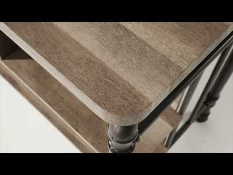 Edina - Counter Height Table - Antique Oak & Sandy Gray - R&R Furniture Gallery (Fountain Valley, CA)