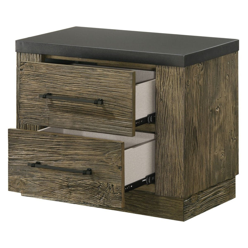 Lance - Nightstand - Tree Bark - R&R Furniture Gallery (Fountain Valley, CA)