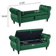 Luxurious Multifunctional Storage Ottoman Bench With Pillow - R&R Furniture Gallery (Fountain Valley, CA)