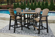 Fairen Trail - 5 Pc. - Dining Set with 4 Chairs - Black / Driftwood - R&R Furniture Gallery (Fountain Valley, CA)