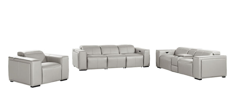 1224 - 7-Piece Modular Power Reclining Sofa, Loveseat & Chair Set In With 6 Power Recliners & Power Headrests