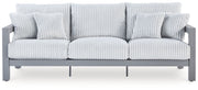 Hurley Park - Sofa With Cushion - Gray - R&R Furniture Gallery (Fountain Valley, CA)