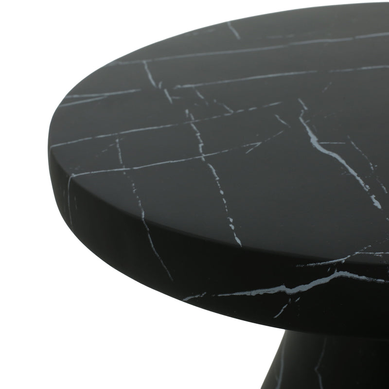 Outdoor / Indoor Travertine Side Table Lightweight - R&R Furniture Gallery (Fountain Valley, CA)