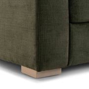 Beckham upcycled chenille sofa by TOV Furniture, stationary sofa with plush fabric and modern design, shown in a cozy living room setting.