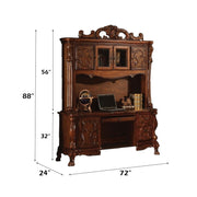Dresden - Executive Computer Desk With Hutch - Cherry Oak - R&R Furniture Gallery (Fountain Valley, CA)