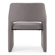 Lasara - Modern Grey Fabric Dining Chair — view 3