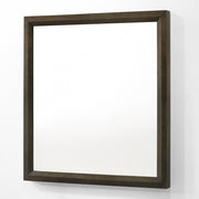 Manhattan - Contemporary Brown Oak Mirror — view 3