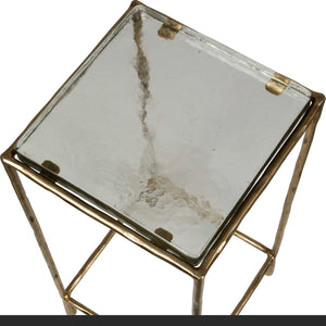 Ovard - Antiqued Accent Table - Bronze