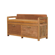Oxford - 2 Drawer Storage Bench - Beige - R&R Furniture Gallery (Fountain Valley, CA)