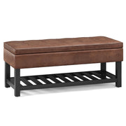 Cosmopolitan - Storage Ottoman Bench With Open Bottom - R&R Furniture Gallery (Fountain Valley, CA)