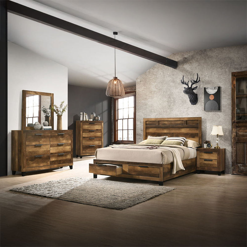 Morales - Dresser - Rustic Oak - R&R Furniture Gallery (Fountain Valley, CA)