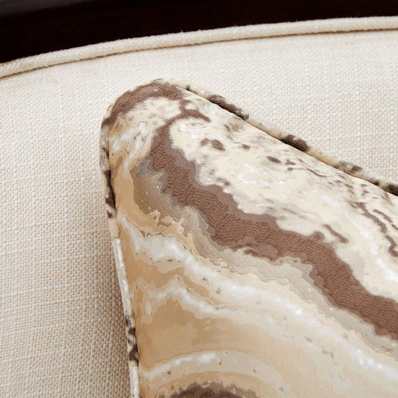 Belmont Place - Accent Chair - Cream / Espresso - R&R Furniture Gallery (Fountain Valley, CA)
