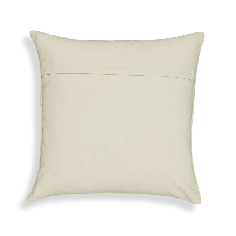 Aztec - 20" Square Accent Cushion Cover - Cream / Indigo - R&R Furniture Gallery (Fountain Valley, CA)