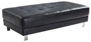 Upholstered contemporary ottoman for living rooms by Glory Furniture, showcasing a plush, modern design with soft fabric upholstery.