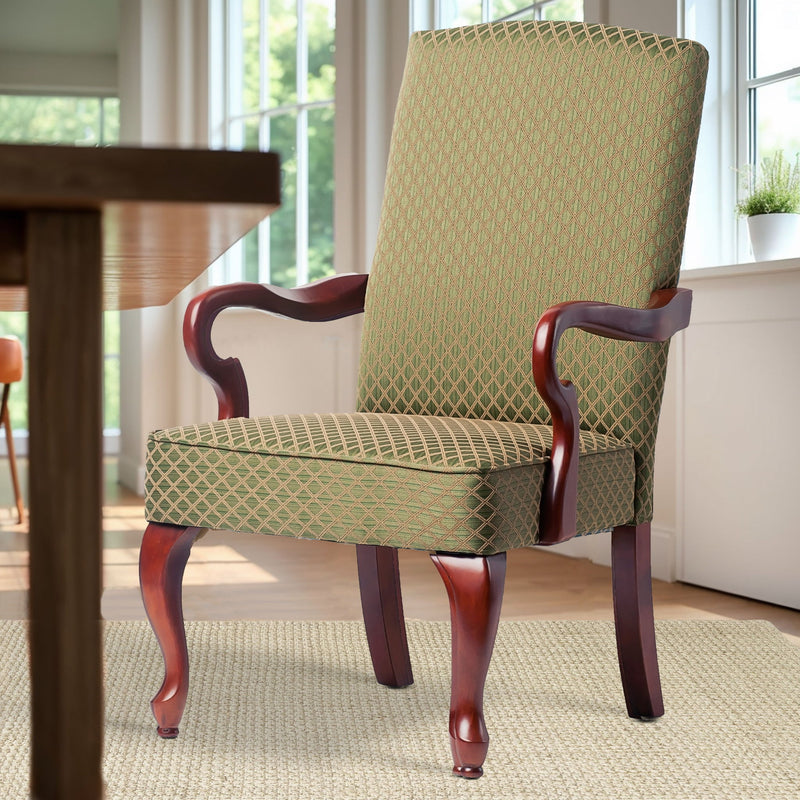 Delaney - Elegant Gooseneck Arm Chair With High Back - R&R Furniture Gallery (Fountain Valley, CA)