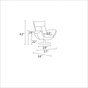 C74 - Swivel Chair - R&R Furniture Gallery (Fountain Valley, CA)