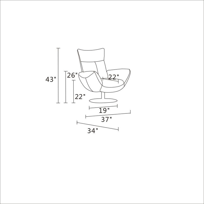 C74 - Swivel Chair - R&R Furniture Gallery (Fountain Valley, CA)