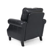 Contemporary Club Chair With Nailhead Trim And Rolled Armrests - R&R Furniture Gallery (Fountain Valley, CA)