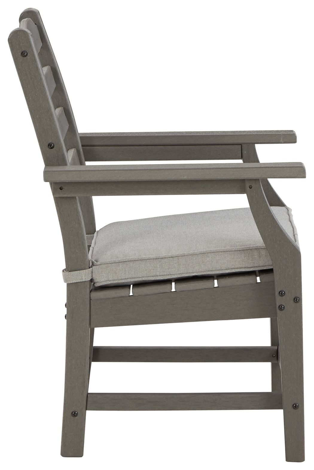 Visola - Arm Chair With Cushion (Set of 2) - Gray - R&R Furniture Gallery (Fountain Valley, CA)