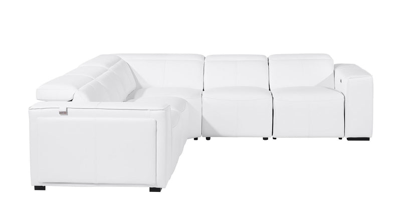 1224 - 5-Piece L-Shaped Sectional Sofa In With 3 Power Recliners & Power Headrests