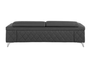 1140 - Top Grain Italian Leather Sofa - R&R Furniture Gallery (Fountain Valley, CA)