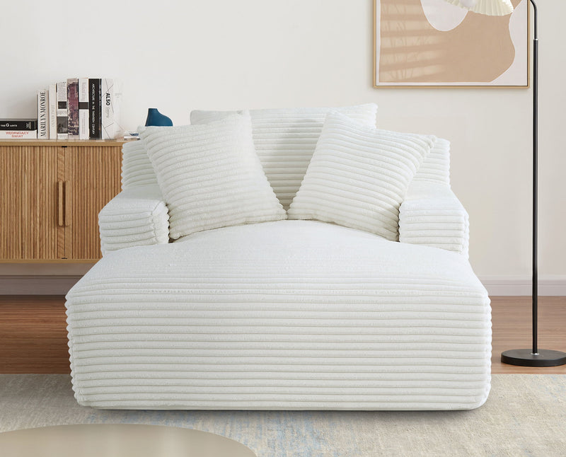 Cloudline - Oversized Chaise Lounge, Modern Comfy Couch With Full Foam Cushioning, Cozy Sleeper Sofabed - R&R Furniture Gallery (Fountain Valley, CA)