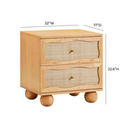 Grappa - Nightstand - Natural - R&R Furniture Gallery (Fountain Valley, CA)