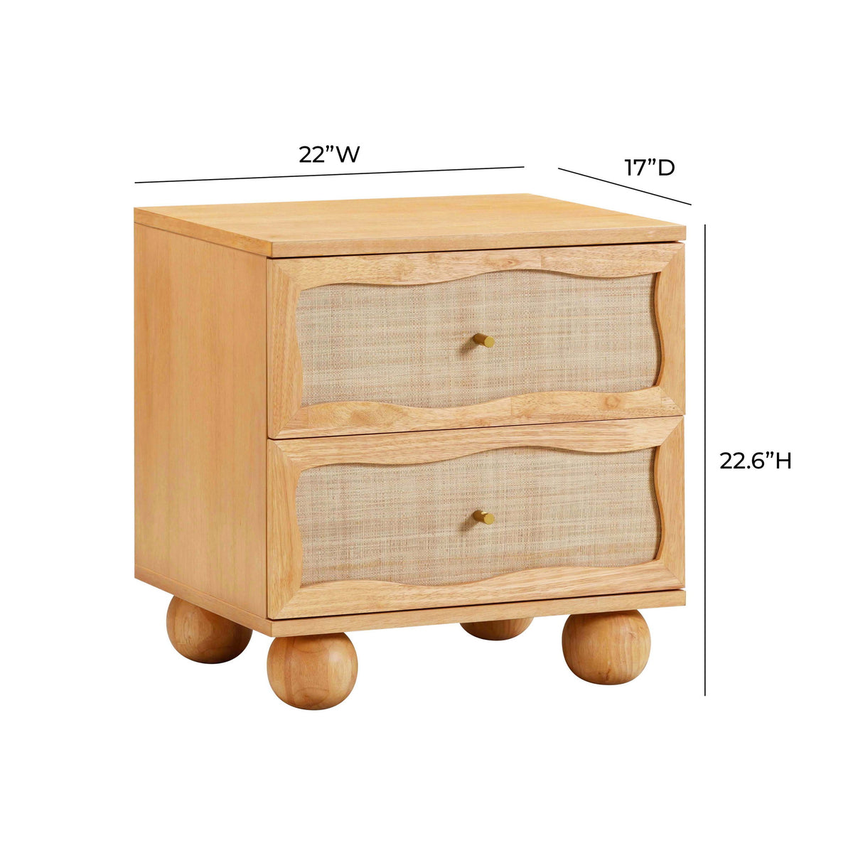 Grappa - Nightstand - Natural - R&R Furniture Gallery (Fountain Valley, CA)