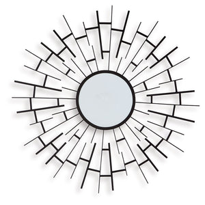 Garrenworth - Accent Mirror - Black - R&R Furniture Gallery (Fountain Valley, CA)