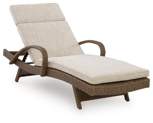 Laguna Heights - Chaise Lounge With Cushion - Beige - R&R Furniture Gallery (Fountain Valley, CA)