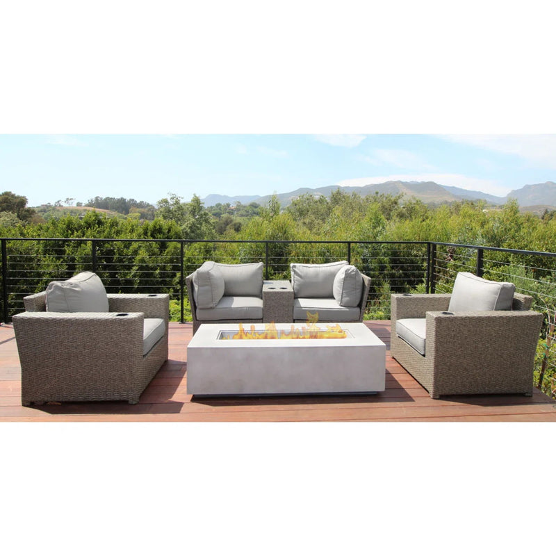 Outdoor Elegance Conversation Set With Fire Pit - R&R Furniture Gallery (Fountain Valley, CA)