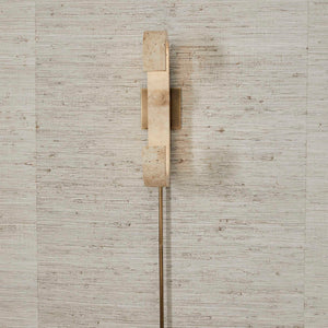 Equilibrium - Sconce - Beige / Light Antique Brass