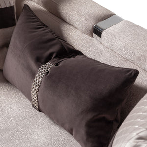 Carmela - Sofa - Zinc / Silver - R&R Furniture Gallery (Fountain Valley, CA)