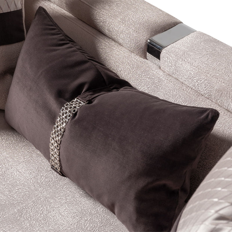 Carmela - Sofa - Zinc / Silver - R&R Furniture Gallery (Fountain Valley, CA)