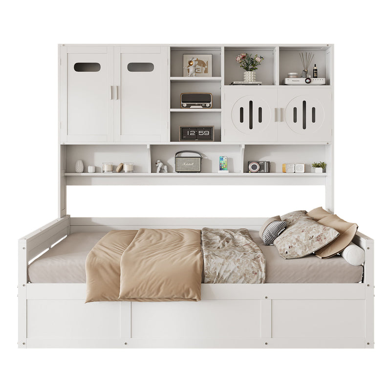 Daybed With All-In-One Cabinet And Shelf - R&R Furniture Gallery (Fountain Valley, CA)