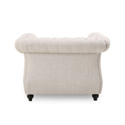 Nexuson - Upholstered Chesterfield Chair With Deep Tufted And Nailhead Trim - R&R Furniture Gallery (Fountain Valley, CA)