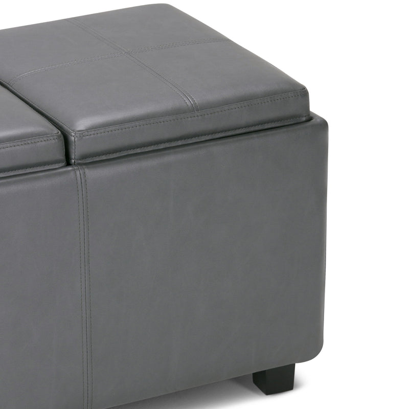 Avalon - Upholstered Storage Ottoman - R&R Furniture Gallery (Fountain Valley, CA)