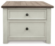Bolanburg - Lift Top Cocktail Table - White / Brown / Beige - R&R Furniture Gallery (Fountain Valley, CA)
