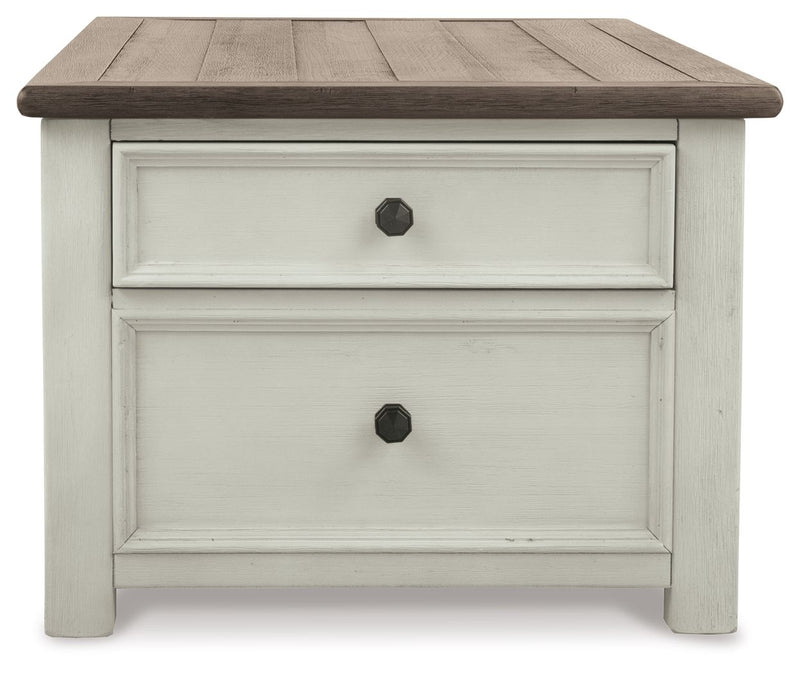 Bolanburg - Lift Top Cocktail Table - White / Brown / Beige - R&R Furniture Gallery (Fountain Valley, CA)