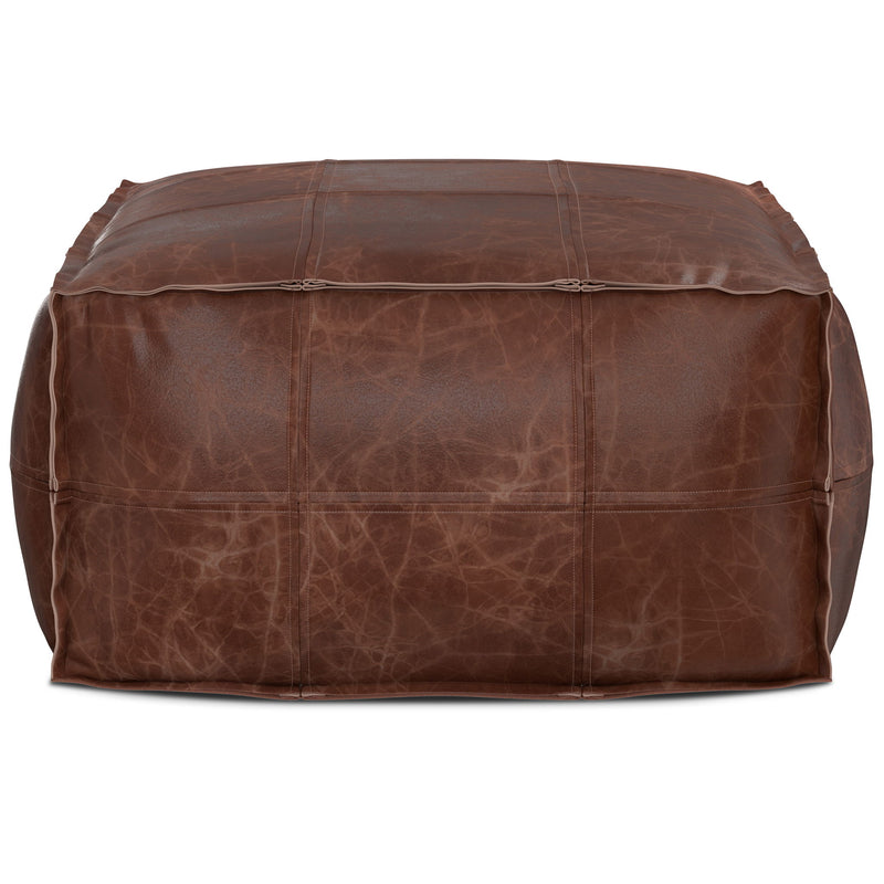 Sheffield - Handcrafted Square Pouf - R&R Furniture Gallery (Fountain Valley, CA)