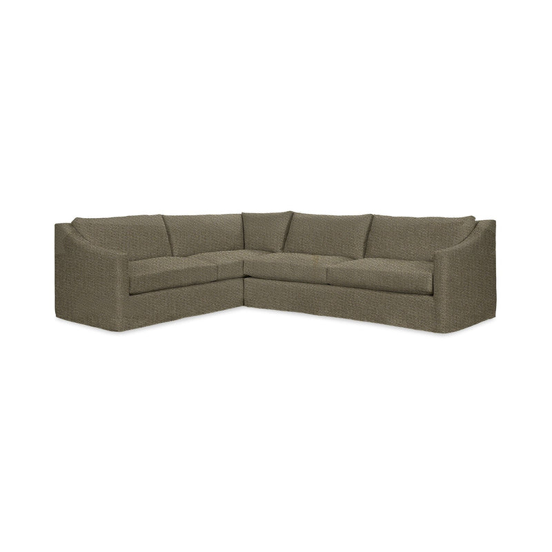 Classic Home Kipton upholstered corner sectional with plush cushions and modern design, shown in a cozy living room setting.