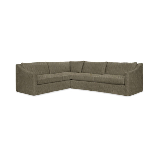 Classic Home Kipton upholstered corner sectional with plush cushions and modern design, shown in a cozy living room setting.
