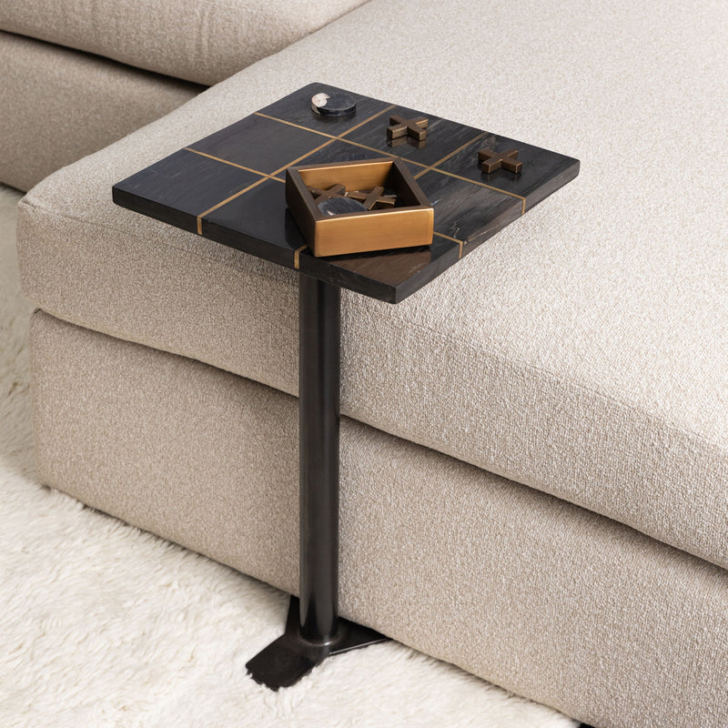 Lucy - Side Table - Black And Brass