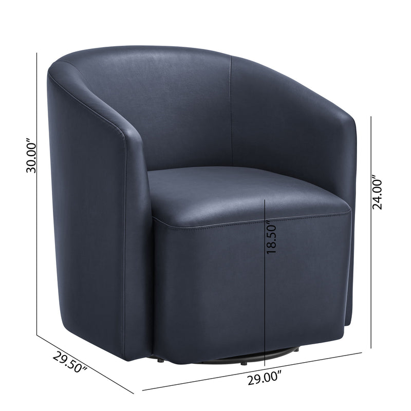 Ardena - Modern Swivel Barrel Chair - R&R Furniture Gallery (Fountain Valley, CA)