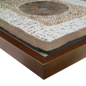 Paper Art - Shadow Box - Brown / White