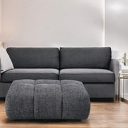 Chosen - Ottoman - Gray Chenille - R&R Furniture Gallery (Fountain Valley, CA)