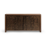 Classic Home Glendale 4-door buffet in toasted chestnut wood with sleek design and ample storage space.