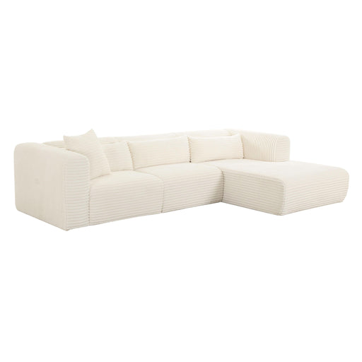 Tarra - Fluffy Oversized Corduroy Modular Sectional - R&R Furniture Gallery (Fountain Valley, CA)